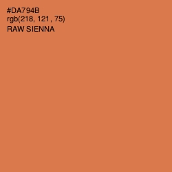 #DA794B - Raw Sienna Color Image