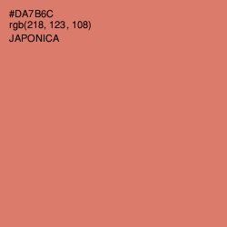 #DA7B6C - Japonica Color Image