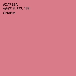 #DA7B8A - Charm Color Image