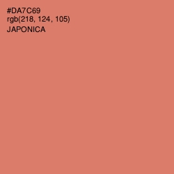 #DA7C69 - Japonica Color Image