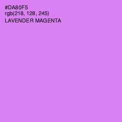 #DA80F5 - Lavender Magenta Color Image