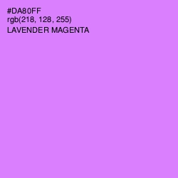 #DA80FF - Lavender Magenta Color Image