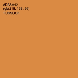 #DA8A42 - Tussock Color Image