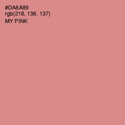 #DA8A89 - My Pink Color Image
