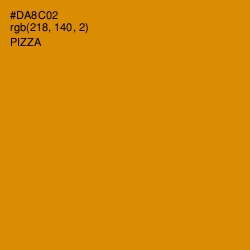 #DA8C02 - Pizza Color Image