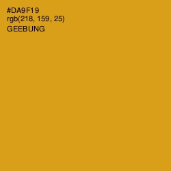 #DA9F19 - Geebung Color Image