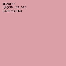 #DA9FA7 - Careys Pink Color Image