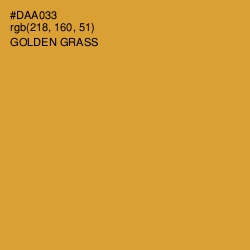 #DAA033 - Golden Grass Color Image