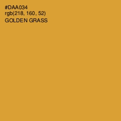 #DAA034 - Golden Grass Color Image