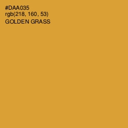 #DAA035 - Golden Grass Color Image