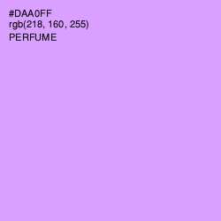 #DAA0FF - Perfume Color Image