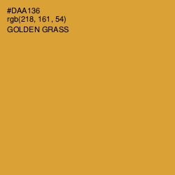 #DAA136 - Golden Grass Color Image