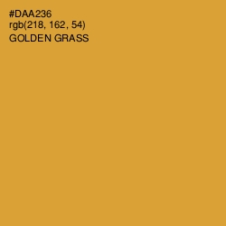 #DAA236 - Golden Grass Color Image
