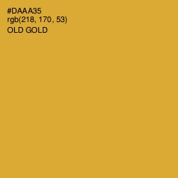 #DAAA35 - Old Gold Color Image