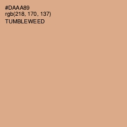 #DAAA89 - Tumbleweed Color Image