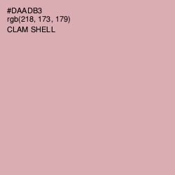 #DAADB3 - Clam Shell Color Image