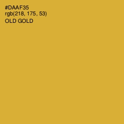 #DAAF35 - Old Gold Color Image