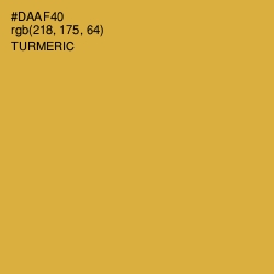 #DAAF40 - Turmeric Color Image