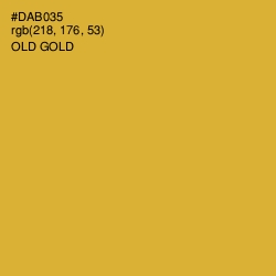 #DAB035 - Old Gold Color Image
