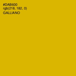 #DAB600 - Galliano Color Image