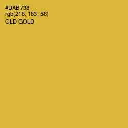 #DAB738 - Old Gold Color Image