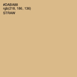 #DABA88 - Straw Color Image