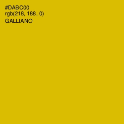 #DABC00 - Galliano Color Image