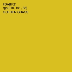 #DABF21 - Golden Grass Color Image