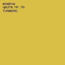 #DABF46 - Turmeric Color Image