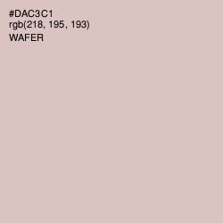 #DAC3C1 - Wafer Color Image
