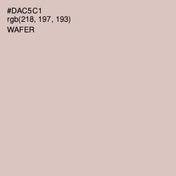 #DAC5C1 - Wafer Color Image