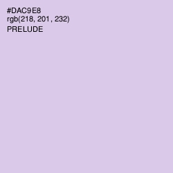 #DAC9E8 - Prelude Color Image