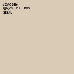 #DACBB6 - Sisal Color Image
