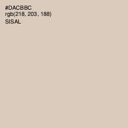 #DACBBC - Sisal Color Image