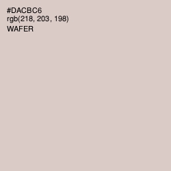 #DACBC6 - Wafer Color Image