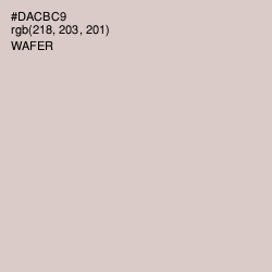 #DACBC9 - Wafer Color Image