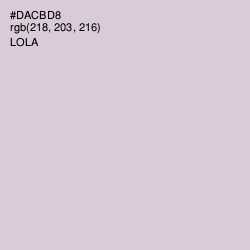 #DACBD8 - Lola Color Image