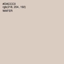 #DACCC0 - Wafer Color Image