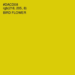 #DACD08 - Bird Flower Color Image