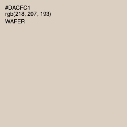 #DACFC1 - Wafer Color Image