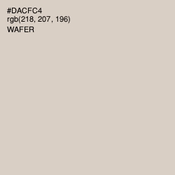#DACFC4 - Wafer Color Image