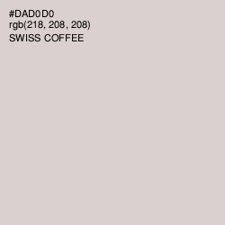 #DAD0D0 - Swiss Coffee Color Image