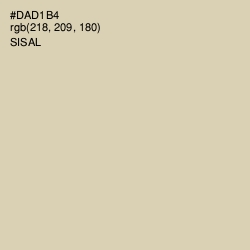 #DAD1B4 - Sisal Color Image