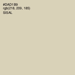 #DAD1B9 - Sisal Color Image