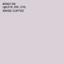 #DAD1D8 - Swiss Coffee Color Image