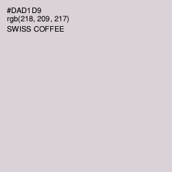 #DAD1D9 - Swiss Coffee Color Image