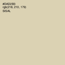 #DAD2B3 - Sisal Color Image