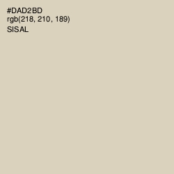 #DAD2BD - Sisal Color Image