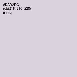 #DAD2DC - Iron Color Image