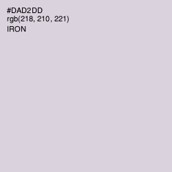 #DAD2DD - Iron Color Image